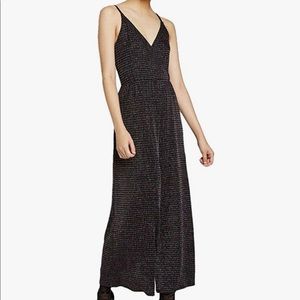 Metallic Wide Leg Jumpsuit